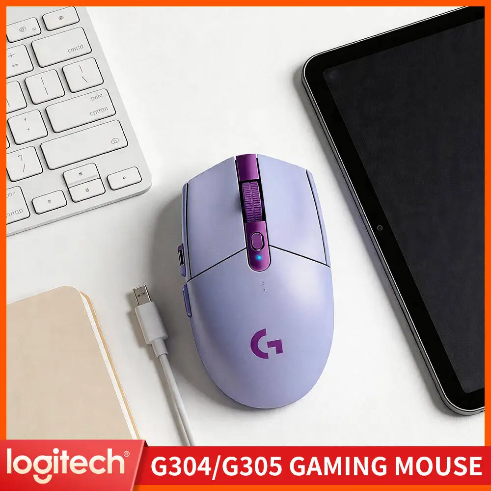 

Logitech G304 LIGHTSPEED Wireless Mouse 12000 DPI HERO Sensor 1ms Latency 250hr Battery Easy Interface Users