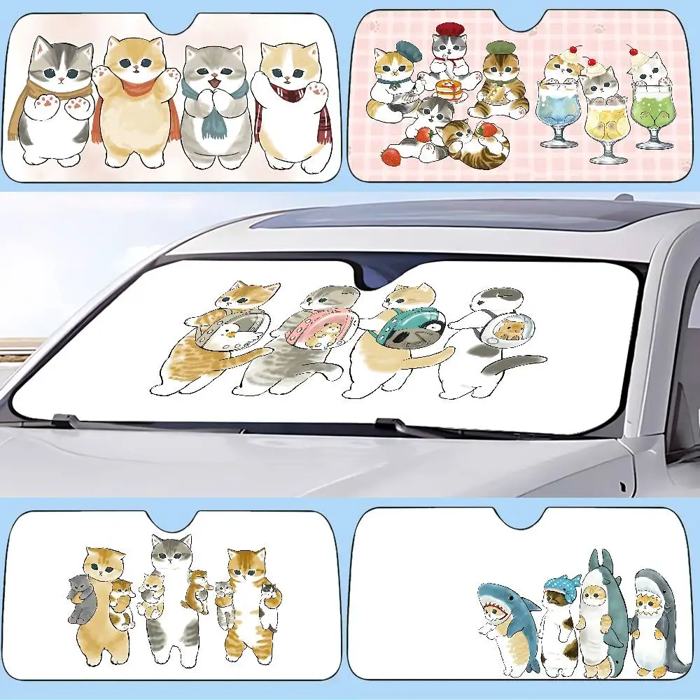 Cute M-Mofusand Car SunShade Windshield Cover UV Protection Auto Visor Accessories For Cars