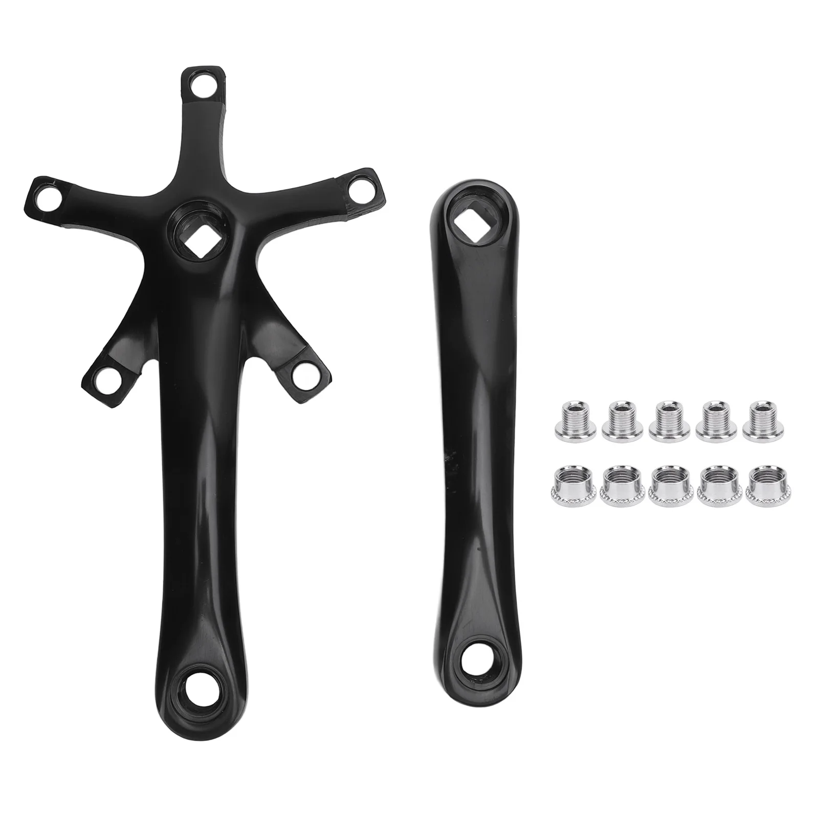 

Cycling Crankset Strong Structure 165mm Crankset Set Aluminium Alloy Crank Arm Set for Travel Outdoor Activities