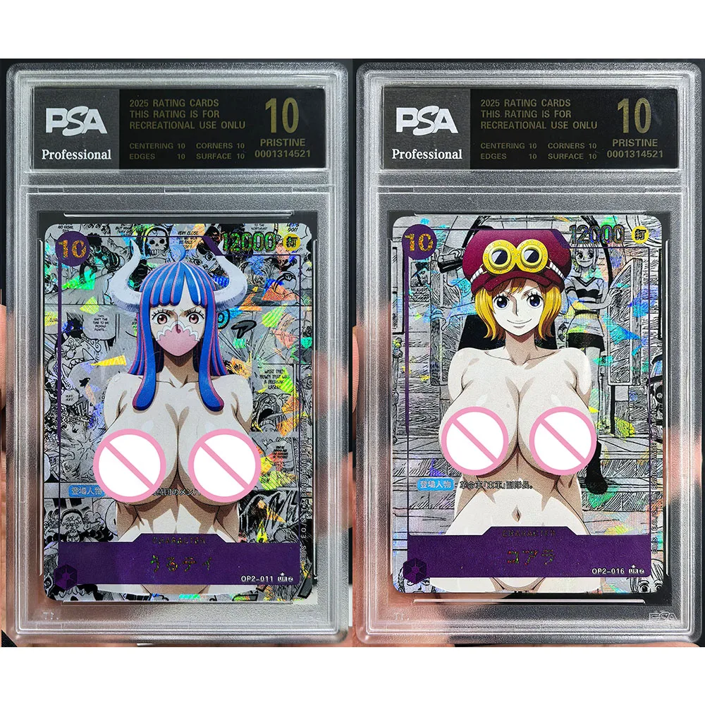 Anime Weiss Schwarz DIY ACG ONE PIECE Hancock Kikunojo Ulti Bonney Pudding Shirahoshi Collectible Card Toy for Boy Birthday Gift