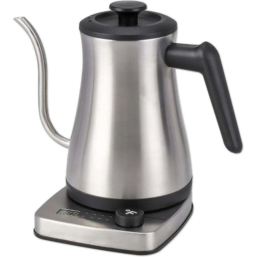 

Электрический чайник на гибкой стойке 1,0 л, 1500 Вт с внутренней частью из нержавеющей стали для быстрого кипячения, автоматического отключения и защиты от кипячения и сухой температуры