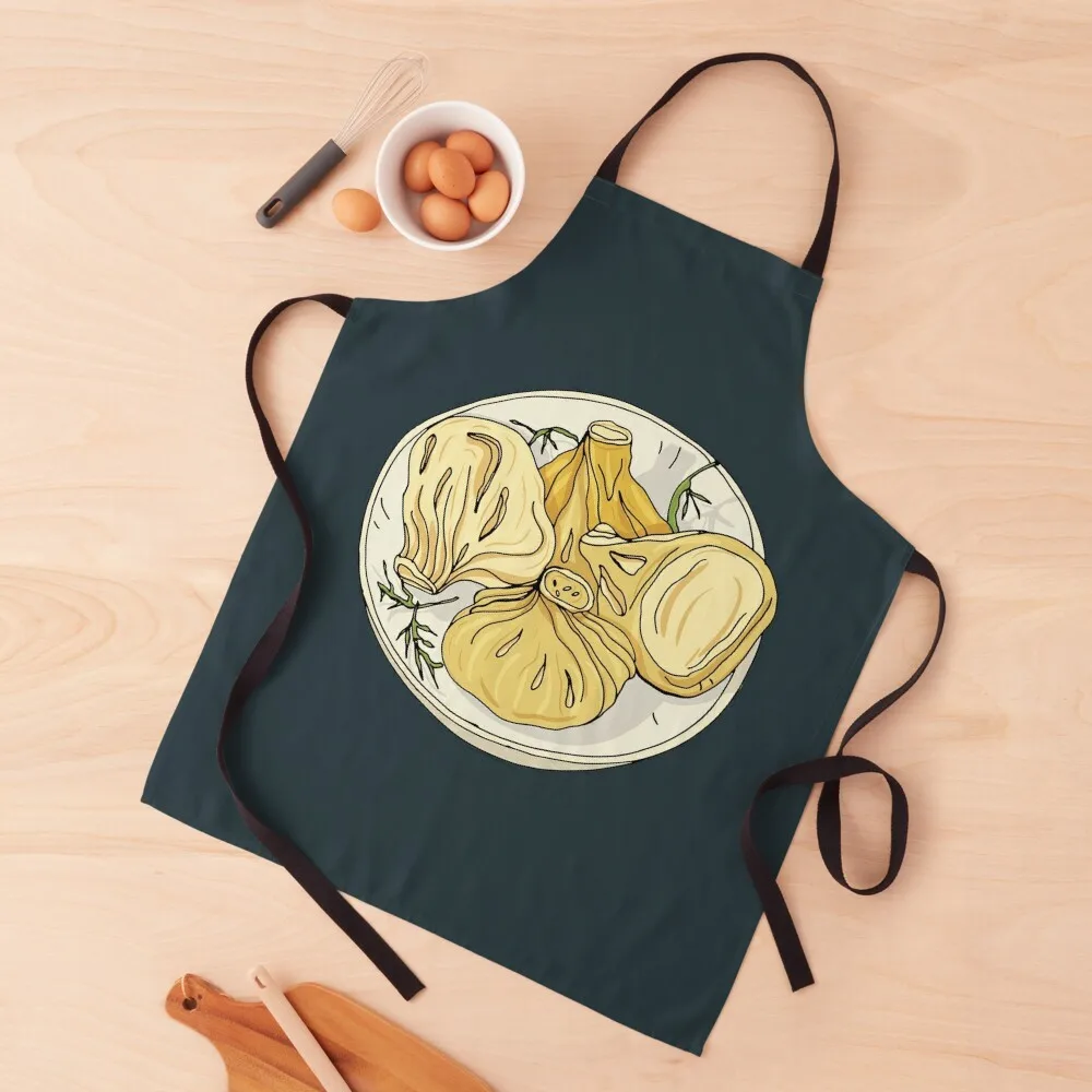

Khinkali - Georgian Meat Dumplings Apron Women's Smock for hairdressing Kitchen Kawaii Accessories Apron