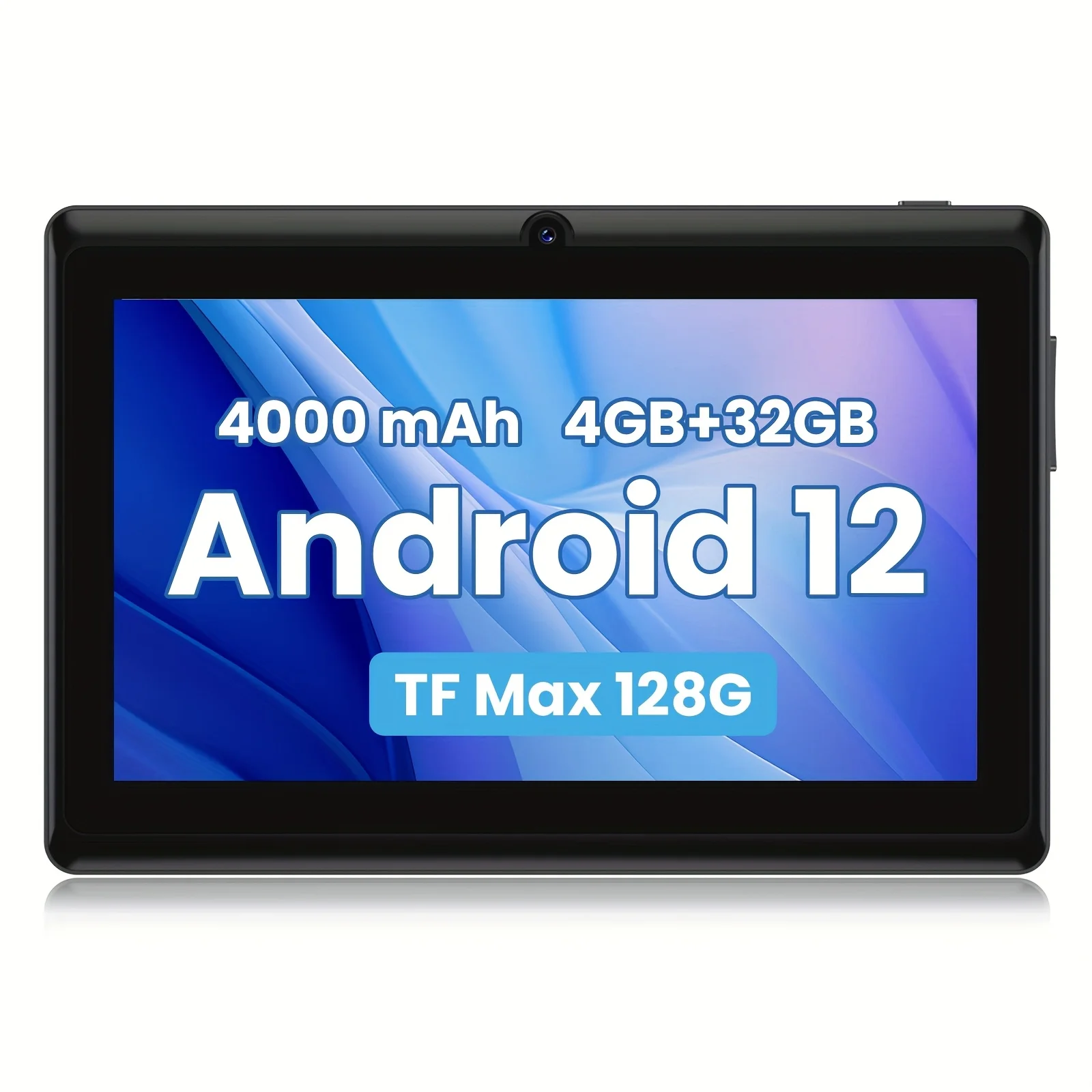 I-Atar P3 العلامة التجارية الجديدة 7 بوصة متعددة اللغات Android Tablet، Android 12.0 Tablet 4Gb Ram 32Gb Storage، Type-C Tablet، معالج Mtk رباعي النواة، شاشة تعمل باللمس 1280*800 Ips، كاميرا مزدوجة، تدعم 2.4 جيجا واي فاي مدمجة، تابلت مدمج 4000 مللي أمبير في الساعة