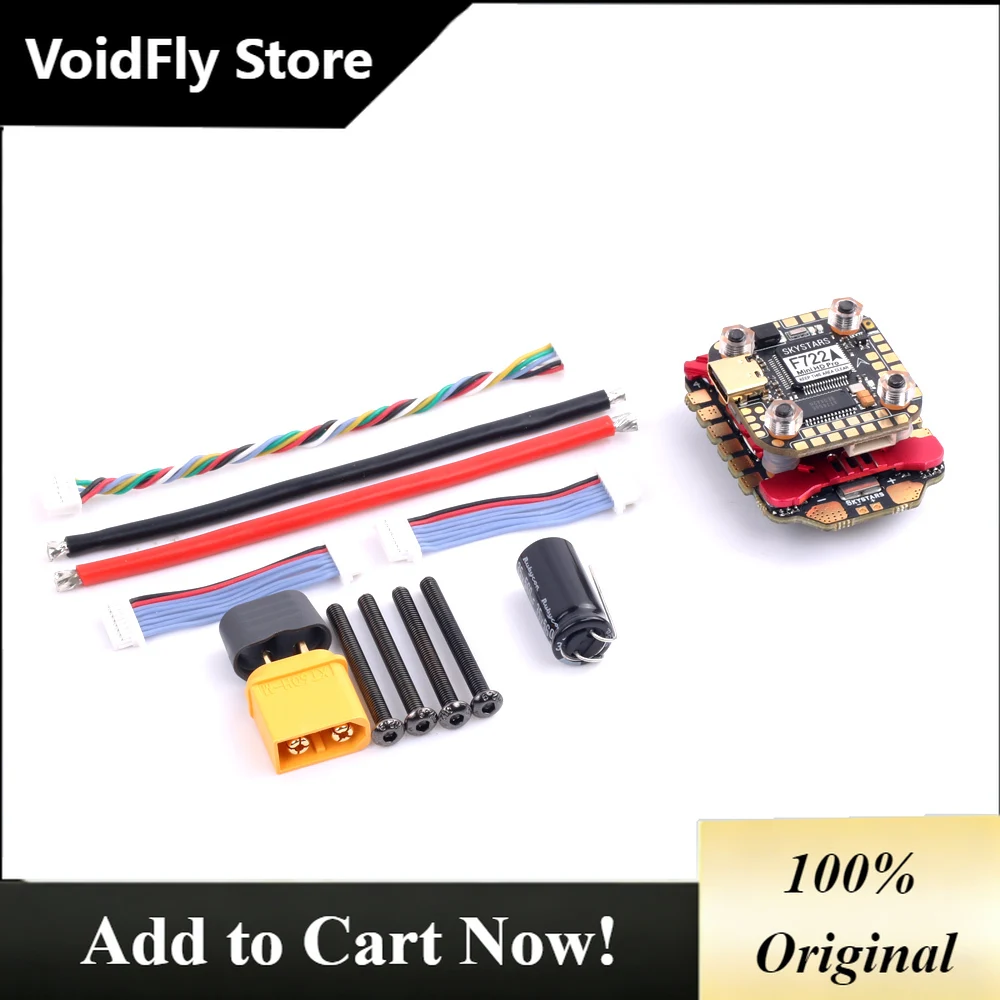 VoidFly Skystars F7 Mini HD Pro FC 55A AM32 32Bit 3-6S 20×20 4in1 ESC FlyStack compatible Analog / HD VTX For FPV Racing