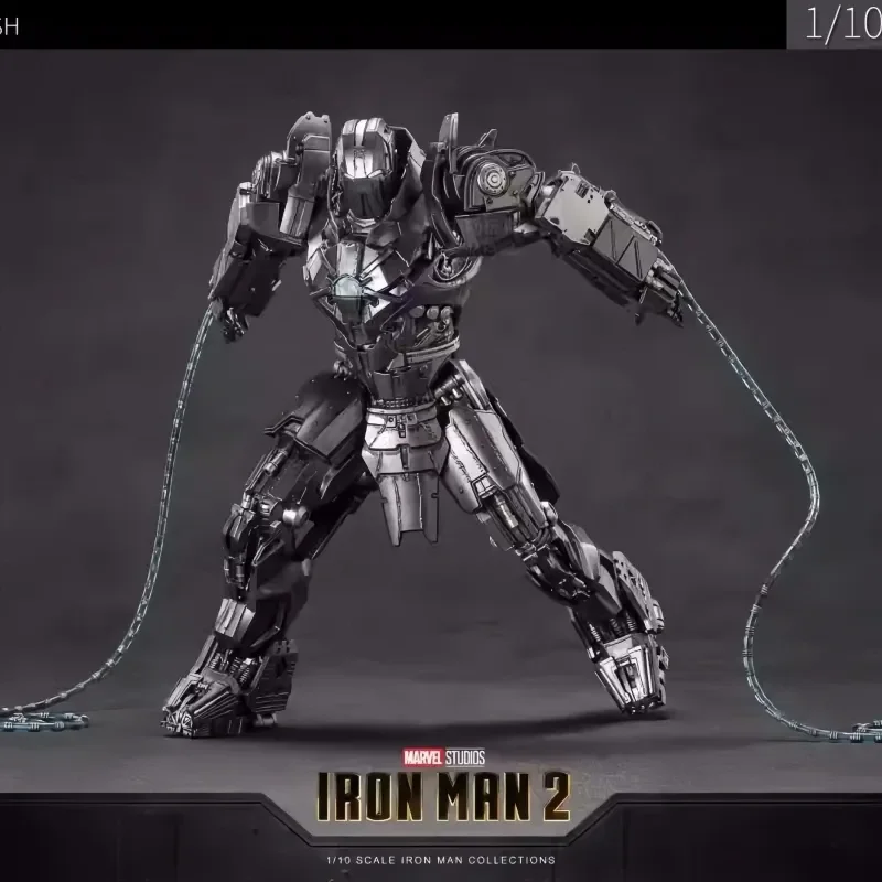 Zd Toys Marvel Iron Man Mk39 Whiplash Mark2 1/10 Anime Action Figure Collection Model Dolls Room Decoration Toy Robot Gift Toys