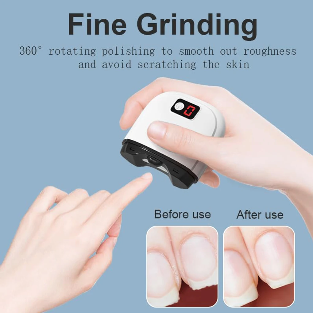 

ABS Baby Electric Nail File With LED Light 3-in-1 Cutting And Grind Function Kids Baby Nail Clippers