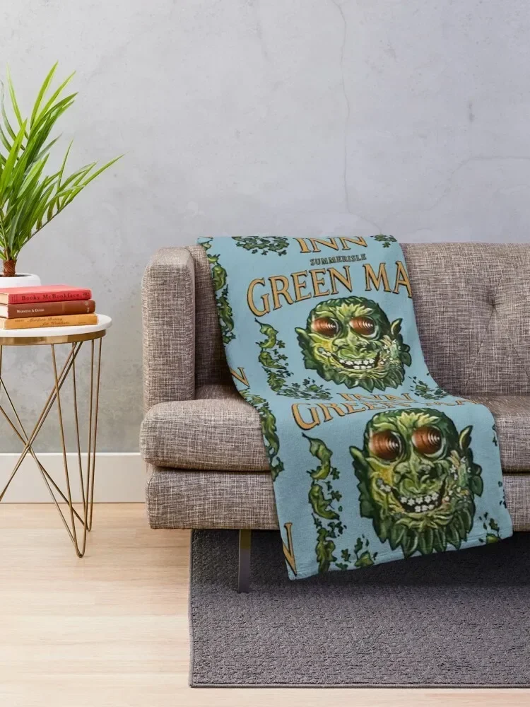 The Green Man Inn - The Wicker Man Throw Blanket Hairy Flannel Fabric Blankets Sofas Of Decoration Cute Plaid Blankets