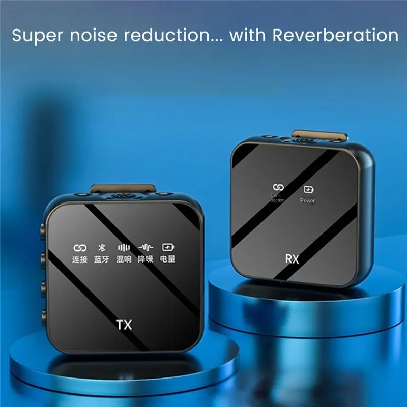 Fashion ~ M32 ميكروفون لاسلكي لخاصية إلغاء الضوضاء لكاميرا Dslr وكاميرا الفيديو والكمبيوتر اللوحي الذكي