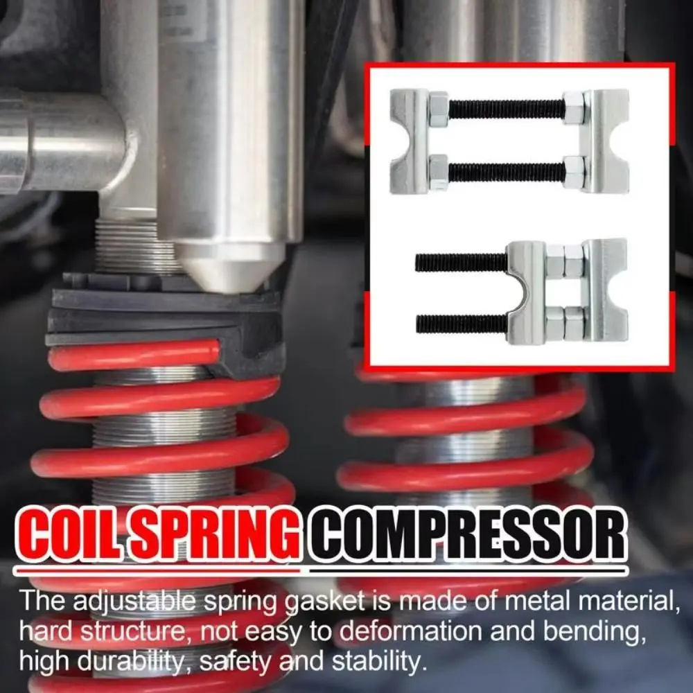 2-Way Adjustable Coil Spring Compressor Manual Operation 1-2 Inches Adjustment Spring Spacer Carbon Steel Construction