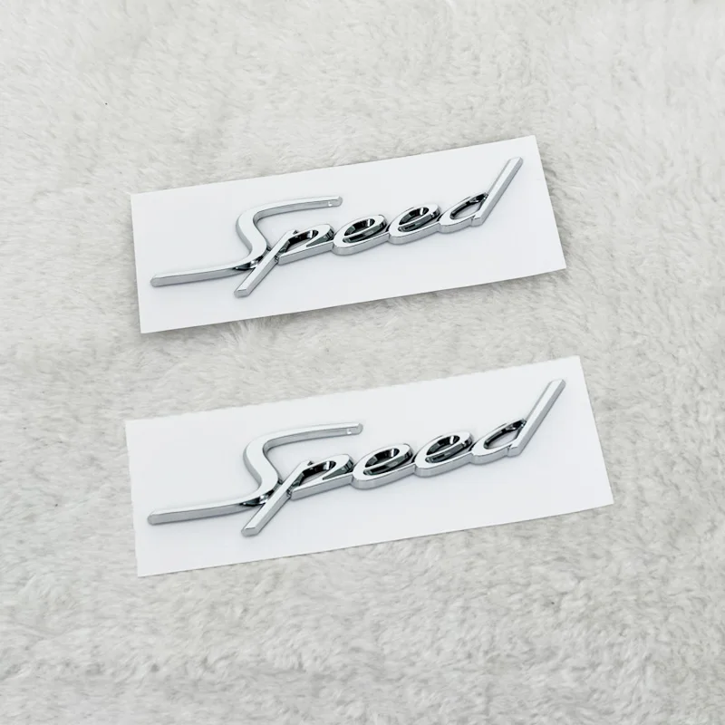 Car ABS Speed Logo Trunk Fender Badge Emblem Decals Sticker For Bentley Flying Spur Mulliner Continental GT Bentayga Accessories