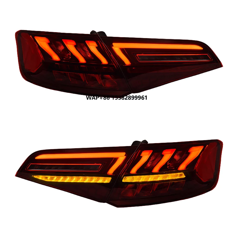 

A3 Hatchback 2013-2019 Sportback Динамический сигнал Светодиодный задний фонарь Красный цвет линз Автомобильные фонари Стоп-тормоз Обратный ход