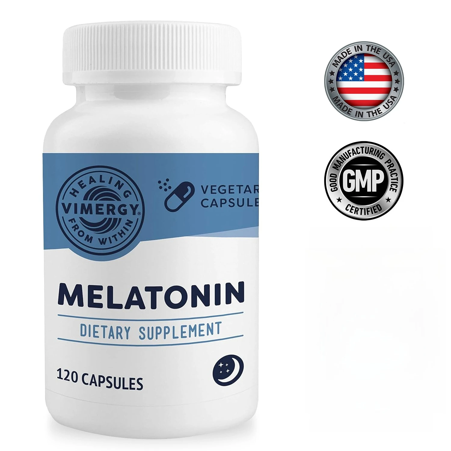 

Melatonin Supplement Capsules - Relieve Insomnia Healthy Sleep Relax Mood Improve Sleep Quality Healthy Sleep Non-GMO