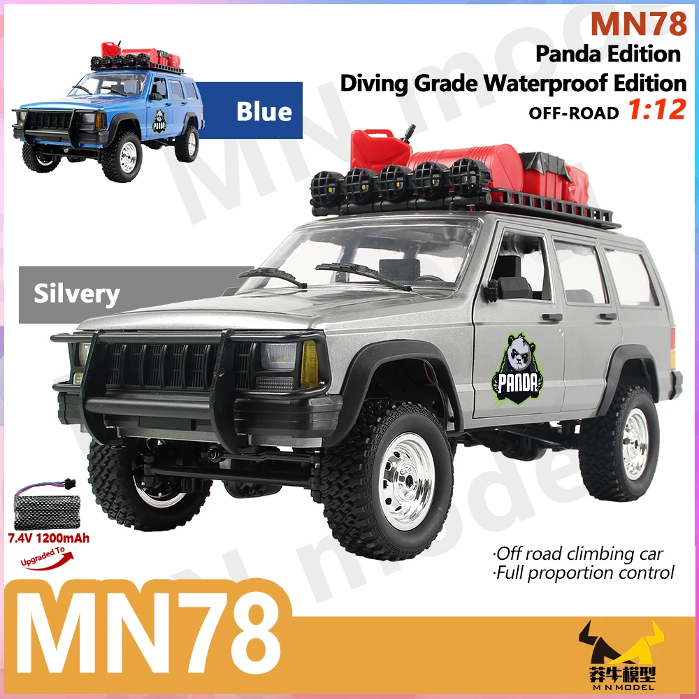

MN78 Panda Edition 4WD Off-Road RC Car 1:12 Full Size RC Vehicle All-Terrain Climbing Remote Control Car Toy For Boys and Adult