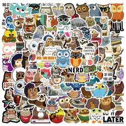 50/100pcs Cute Cartoon Animals Owl Stickers Kids Toy Waterproof Graffiti For Laptop Water Bottle Phone Bicycle Car Decals