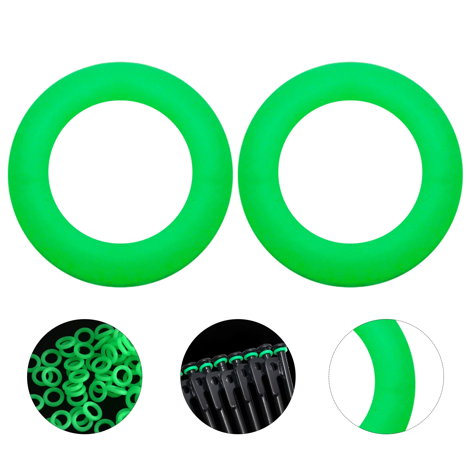 

50Pcs Fluorescent Tent Stake Rings Night Glow Camping Accessories for Safety Camping Tent Rings Night Ring Ring