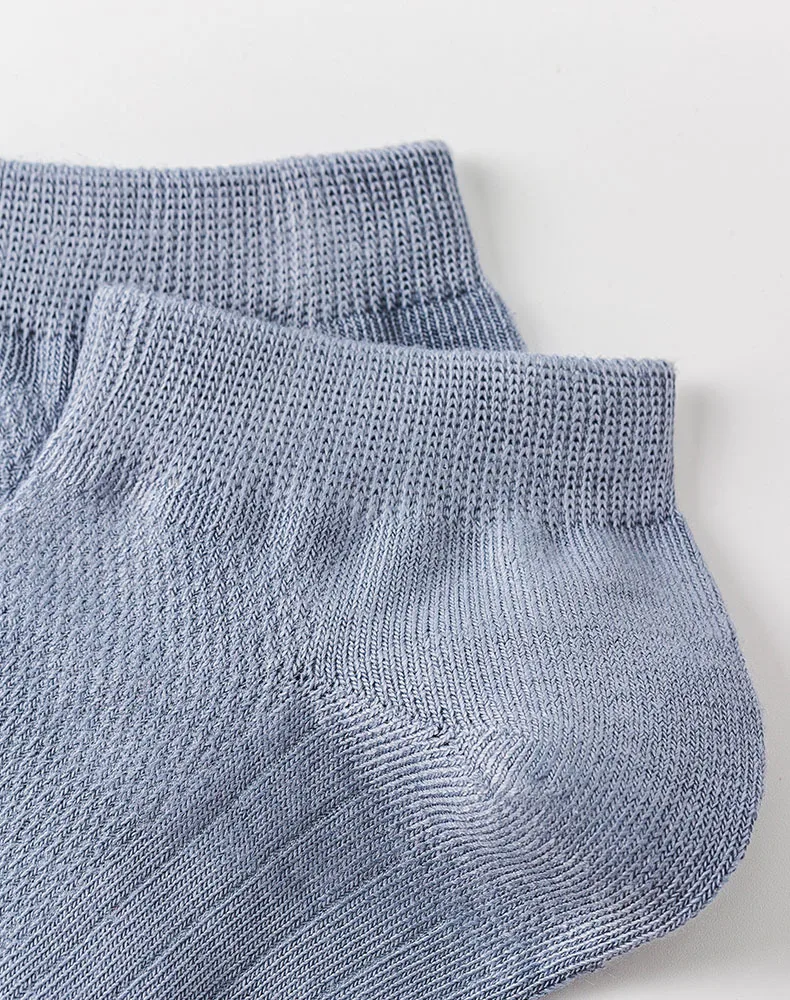 Hochwertige 6 Paar/Set Herren-Bootsocken aus Baumwolle, Sommer-Business-Mesh-Atmungsaktive Herrensocken, Neue Herrensocken in Übergröße EU38-45 – Detail 13