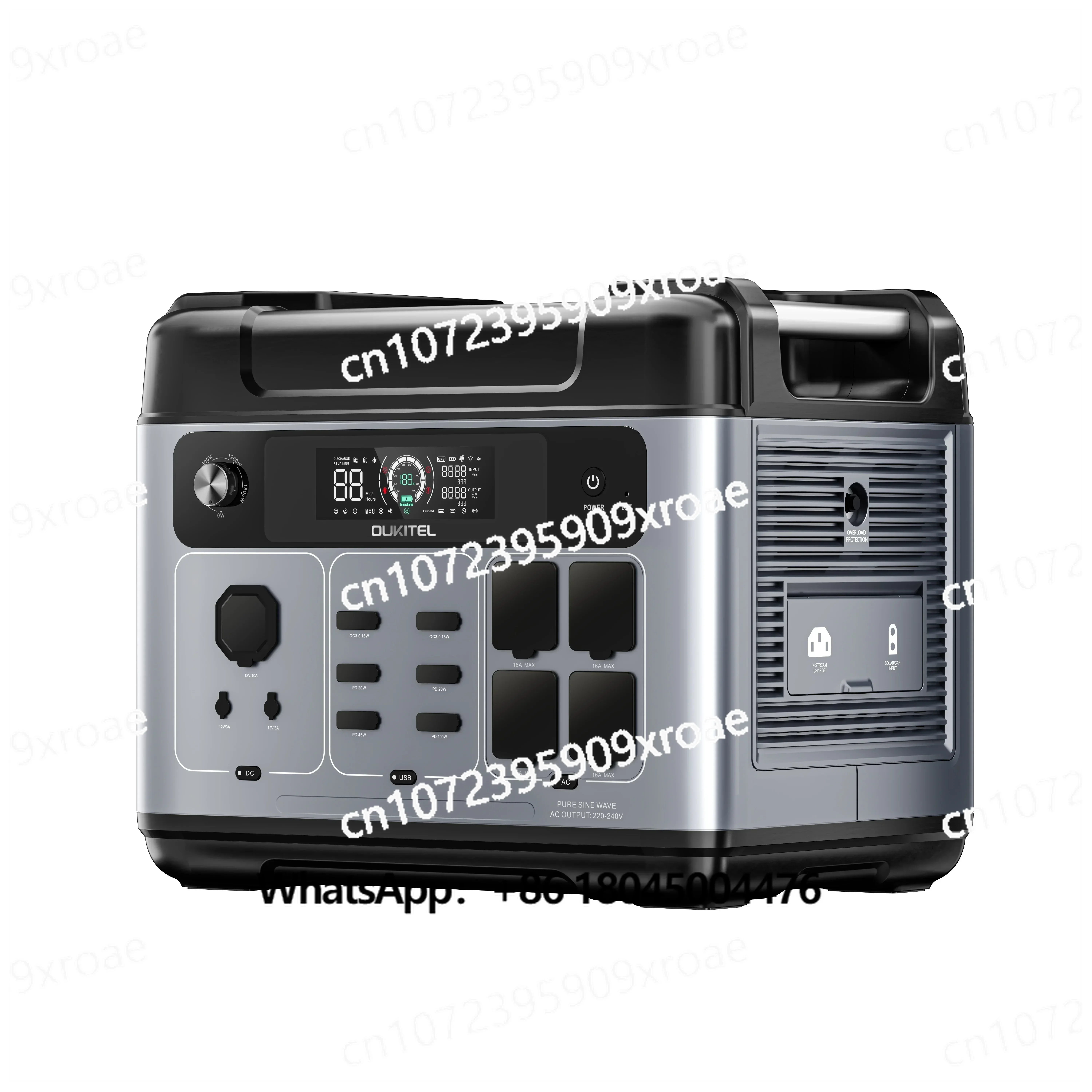 

2400W Portable Power Station 2400W Lifepo4 Battery Energy System Powerstation Solar Generator