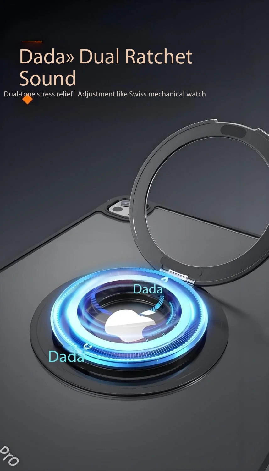 Magnetic Ring Tablet holder cradle maca tape portable Flexible Tab cradle With 360° Rotatable Bracket For iPad Mini Kickstand
