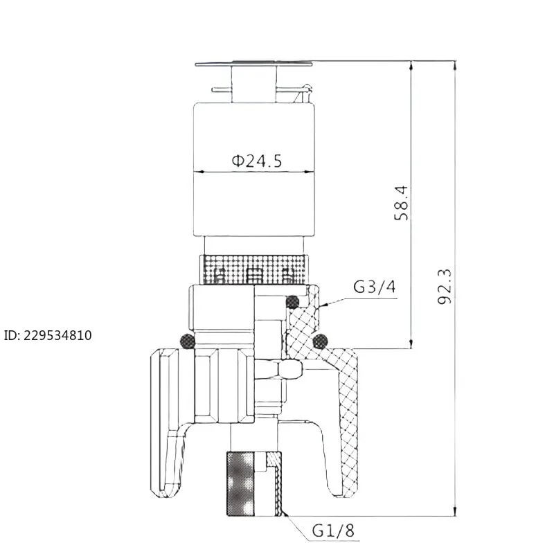 Suitable for filter automatic drain 1629403500 internal drain 1pcs