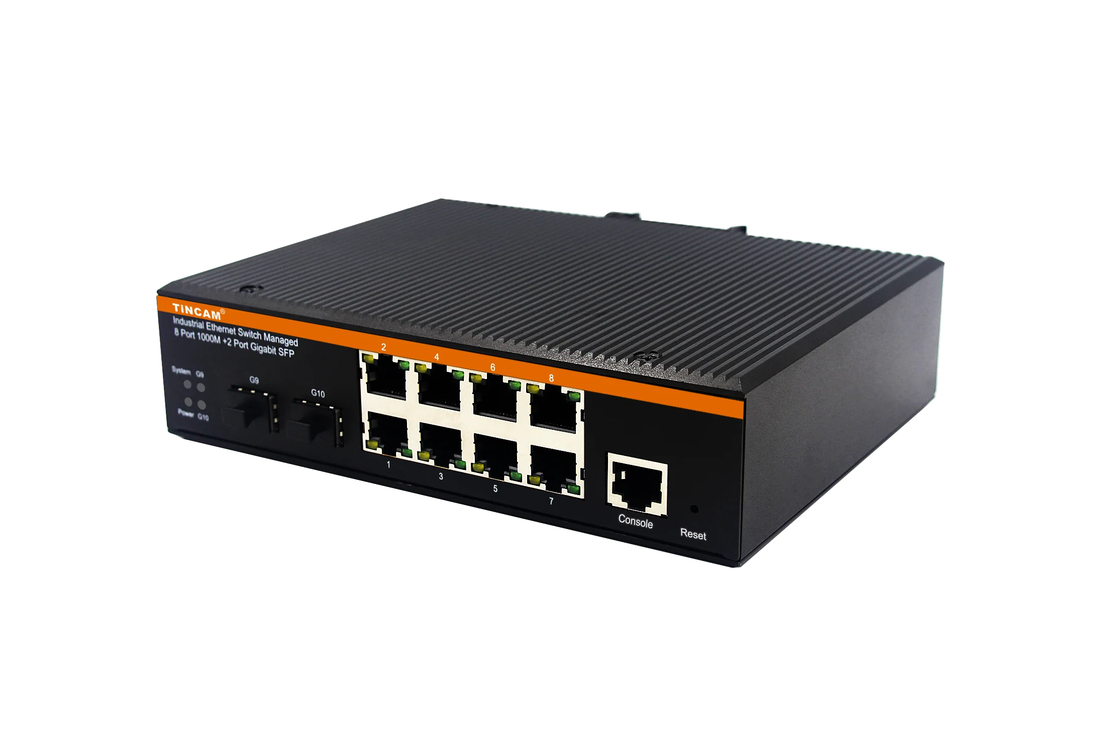 TiNCAM مُدار 2 * SFP + 8 * RJ45 Port Gigabit 10 Port POE Switch 120W Power Supply Ethernet Smart Switch لكاميرا IP مع #2