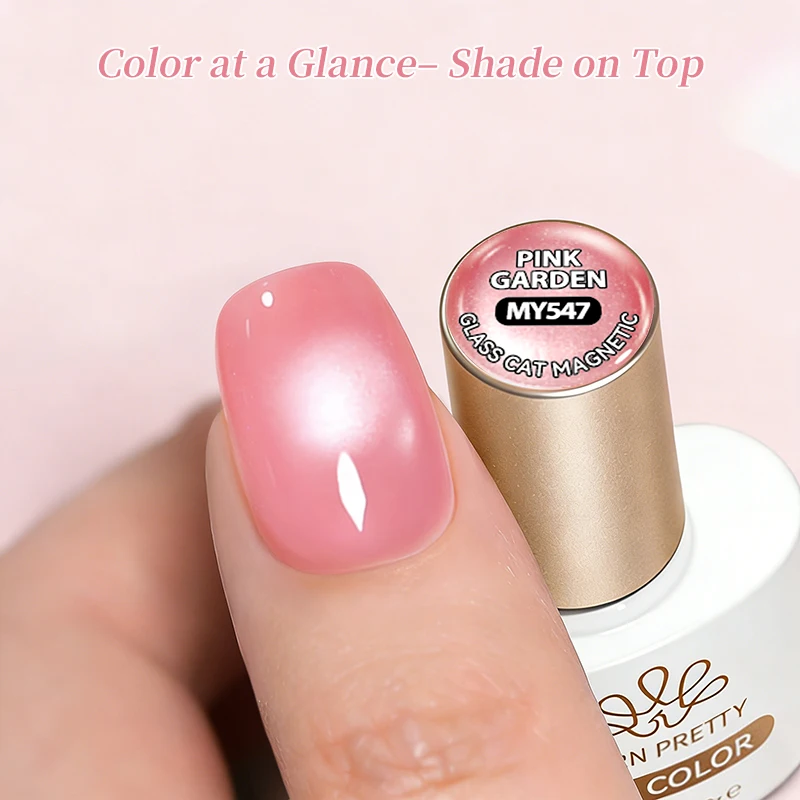 

BORN PRETTY 10ml Pink Garden Cat Magnetic Gel Nail Polish Glass Bead Soak Off Semi Permanent UV Gel Varnish Nail Art Supplies