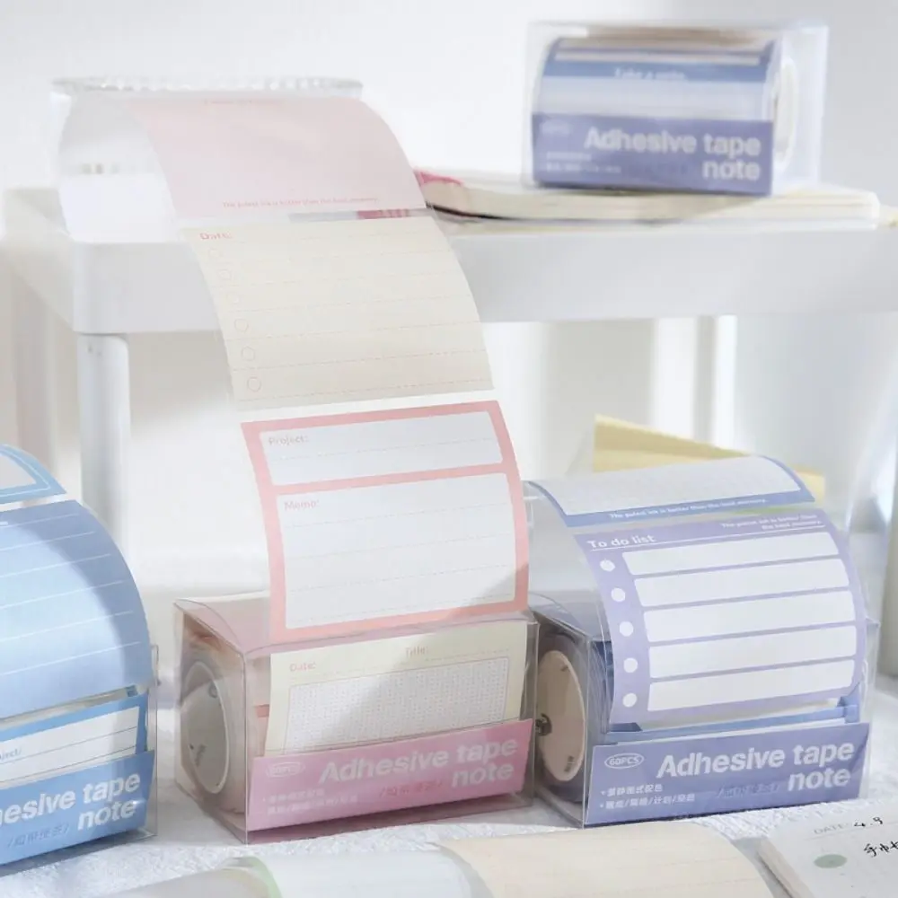 60 Sheet/Roll Pull-out Roll Memo Pad Creative Simplicity Study Sticky Note DIY Decorative Scrapbook Sticker Lovely Label Sticker