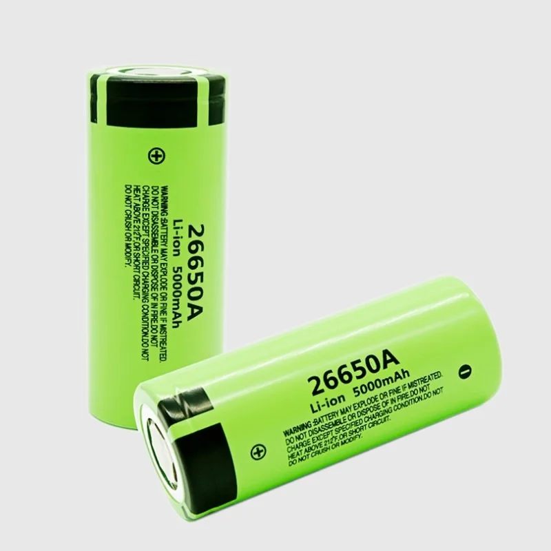 26650 Lithium-Akku 4,2V 5000mAh Hochleistungs-Akku 3C Entladung für Taschenlampe