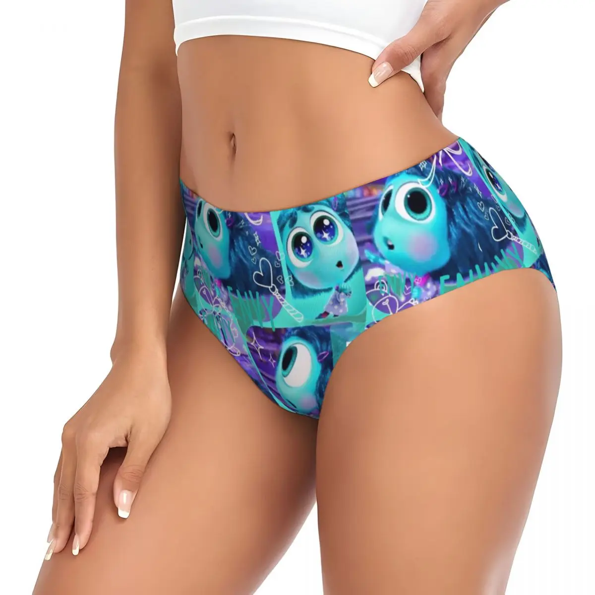 مخصص داخل خارج الحسد شخصية أنيمي الكرتون ملخصات الملابس الداخلية النساء سراويل تمتد مريحة