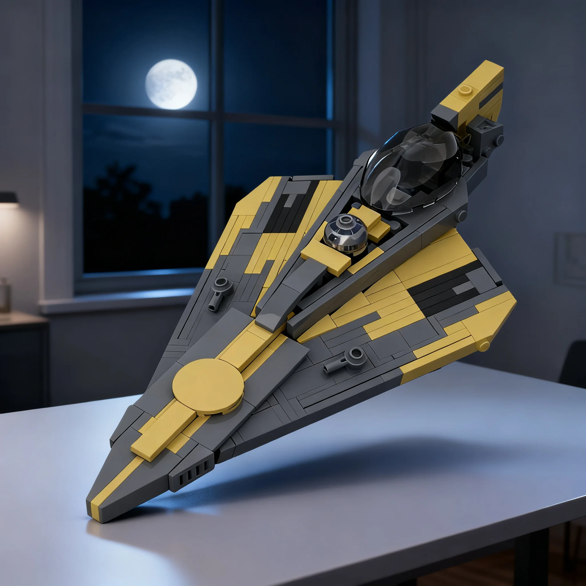 294pcs MOC Star Battle Anakin’s Delta 7b Starfighter Model Building Blocks Toys Collection DIY Creative Idea Birthday Brick 3D