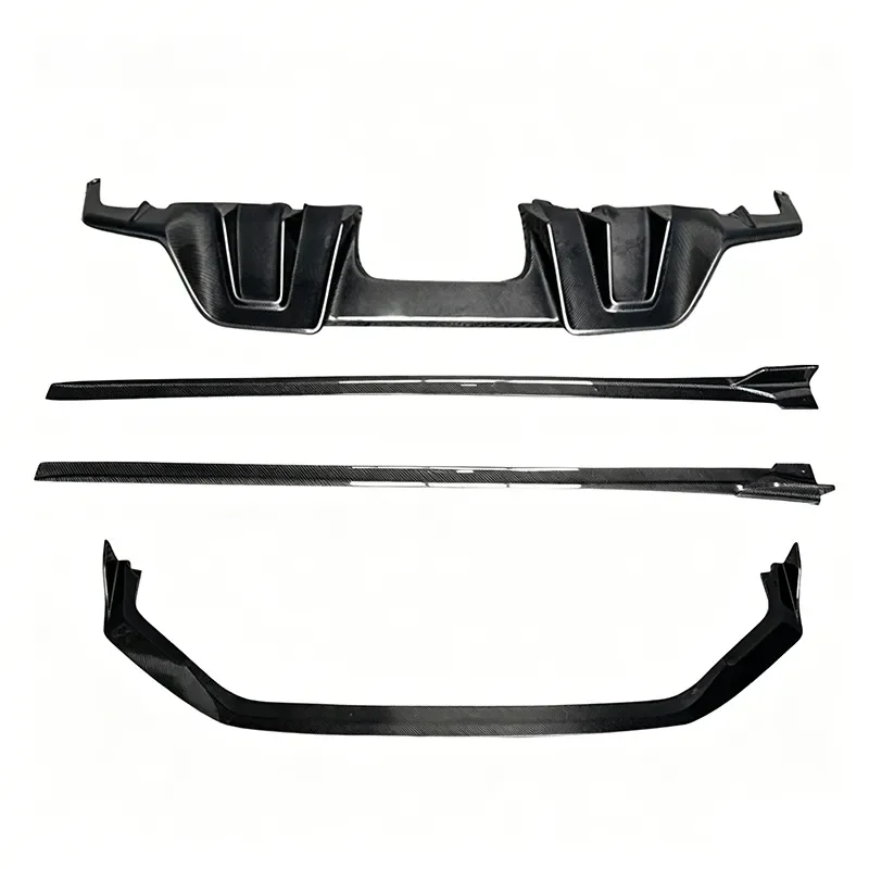 Carbon Fiber Front Lip Rear Spoiler Side Skirt Upgrade Kit for 11th Gen Honda Civic Type R FL5