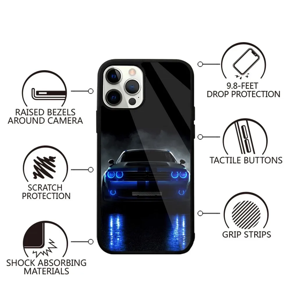 CAR D-Dodge C-Challenger S-SRT Phone Case For iPhone 16,15,14,13,12,11,Plus,Pro,Max,Mini Magsafe Magnetic Wireless Charging image 6