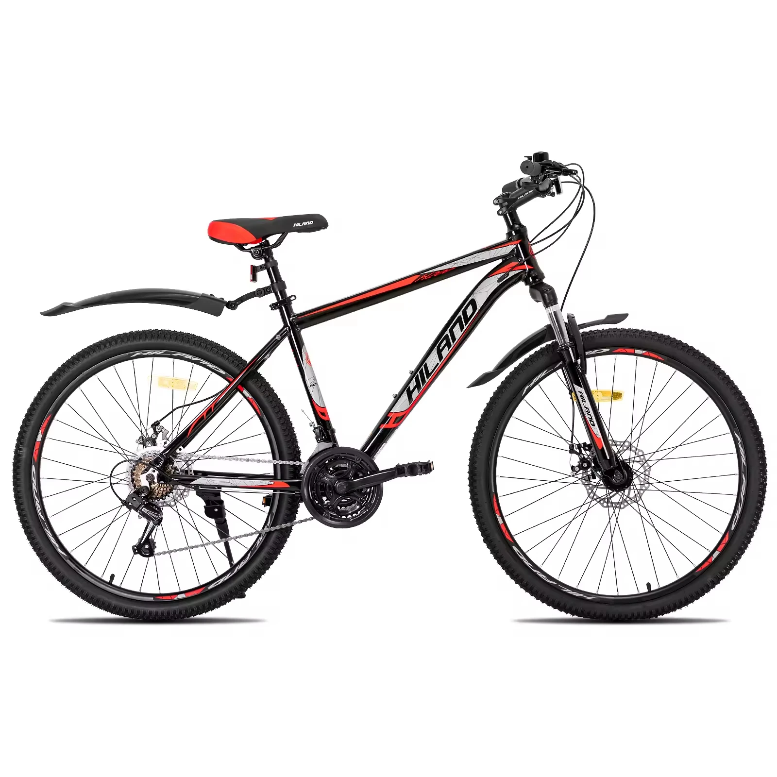 JOYKIE HILAND Available in EU and US 21 Speeds 26 Inch Aluminum Alloy Disc Brake Mountain Bike Bicycle for Adult