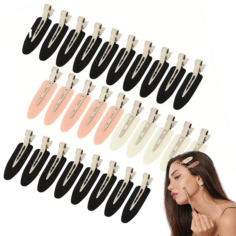 10pcs/set No Bend Seamless Hair Clips Side Bangs Barrette Makeup Washing Face Hair Accessories Women Girls Styling Hairpins