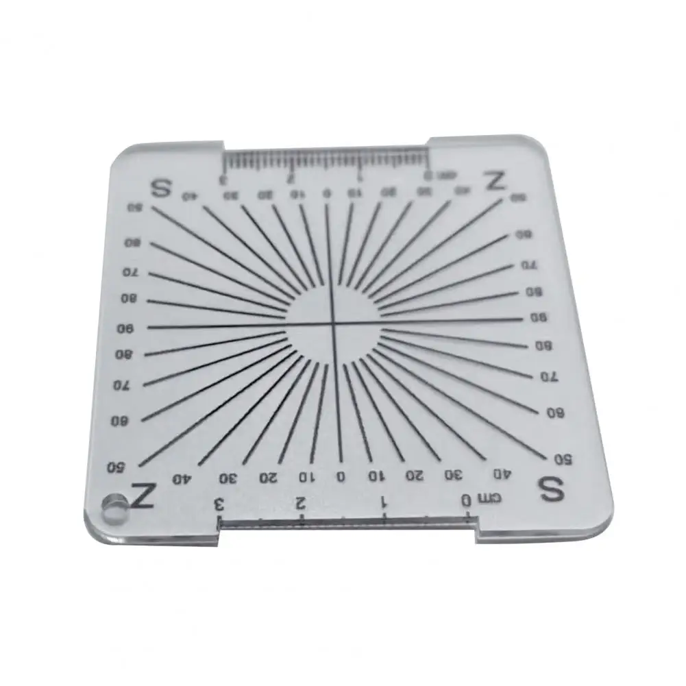 Knitted Ruler Acrylic Knitting Gauge Rulers Essential Crochet Tool Set for Spinners Yarn Measuring 6 Styles Yarn Wrap Per Inch