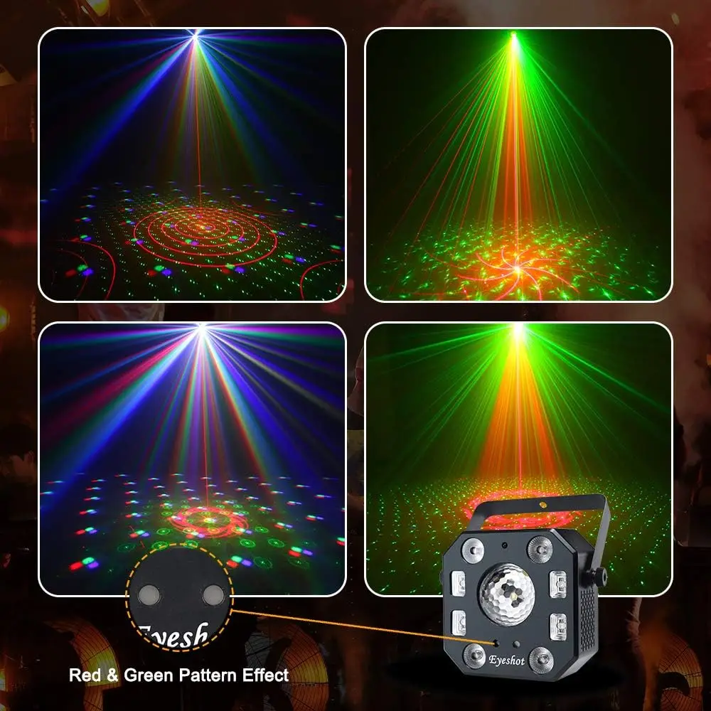 Stage Lights DJ Lights LED Effect Light 5In1 Full Sky Star Magic ball Light LED Strobe/UV Wedding Church Club Disco Party Light