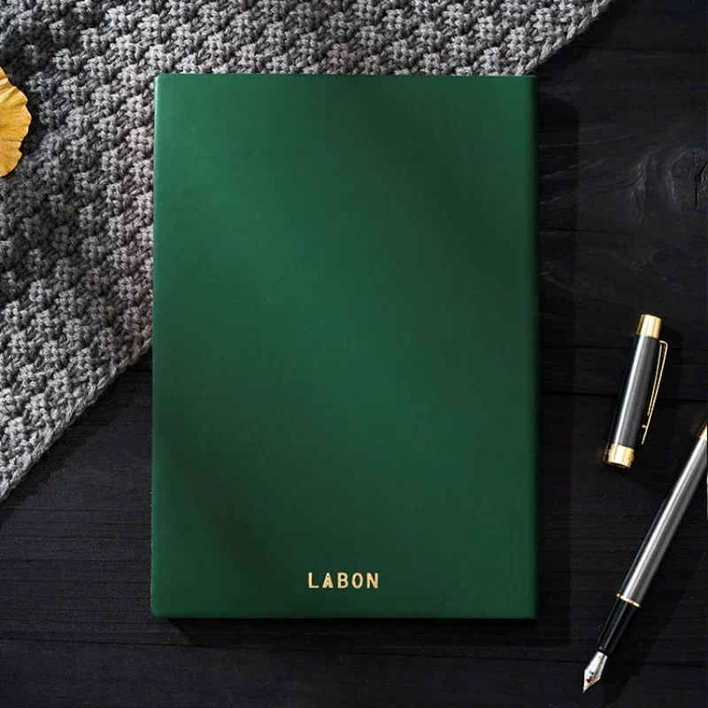 A5 Simple Solid Color PU Soft Surface Notebook Student Reading Excerpts Lined Inner Pages Notepad Business Office Stationery