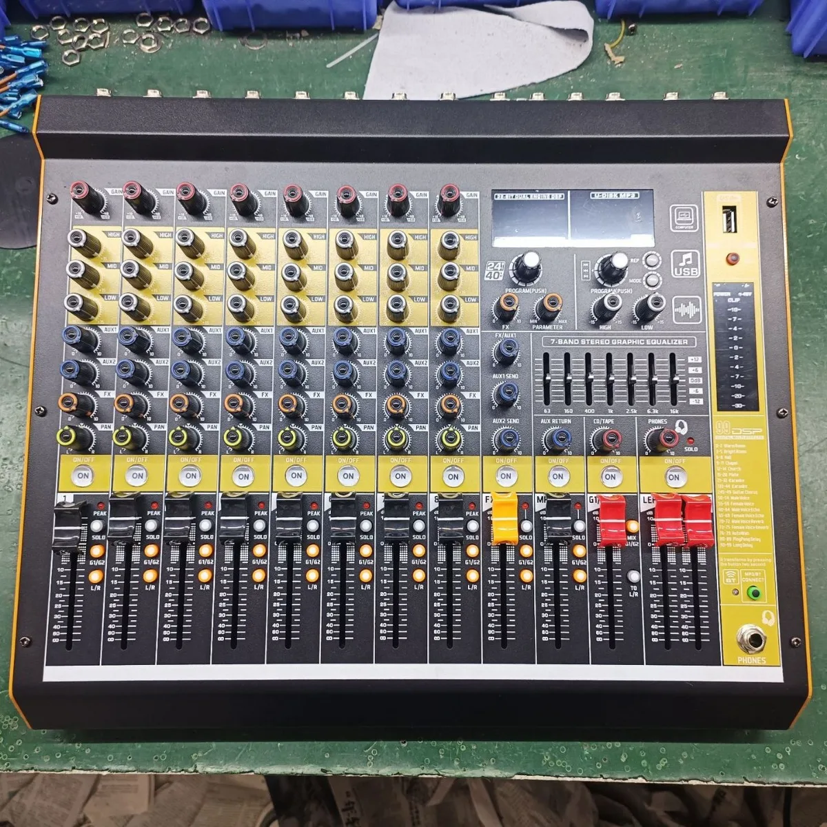 Cross-border mp3 bluetooth input signal suitable for family Karaoke outdoor wedding stage bar mixer DT-S8