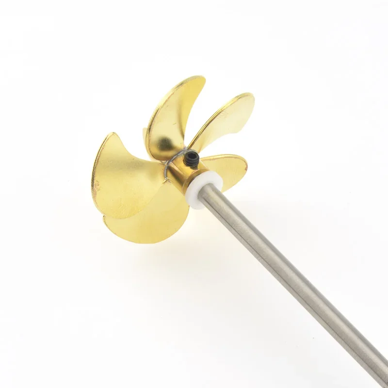 1 zestaw elastycznych wałów 4mm lewoskrętnych/prawoskrętnych + miedziana śruba napędowa z 5 łopatkami (D31/33/35/39mm) Mini śmigło do modeli łodzi RC