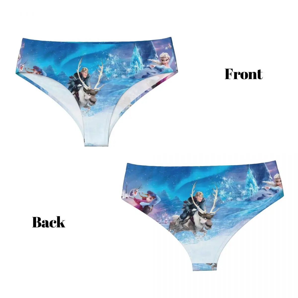 مخصص النساء إلسا الكرتون المجمدة الأميرة سراويل داخلية الإناث لينة أنيمي ملخصات السروال