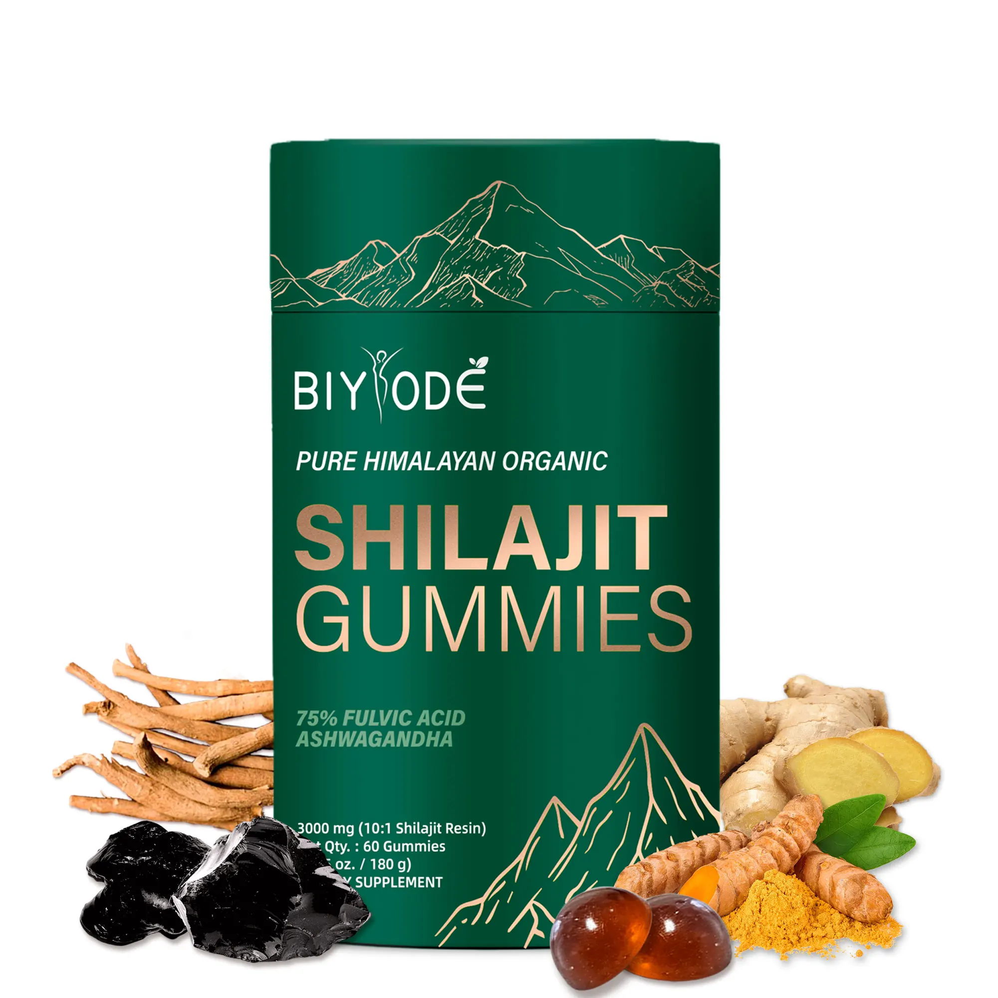 

2 шт. новые жевательные конфеты Shilajit Pure Himalayan Shilajit 3000 мг для мужчин и женщин, энергия, иммунитет с 85 + след, добавка для минералов