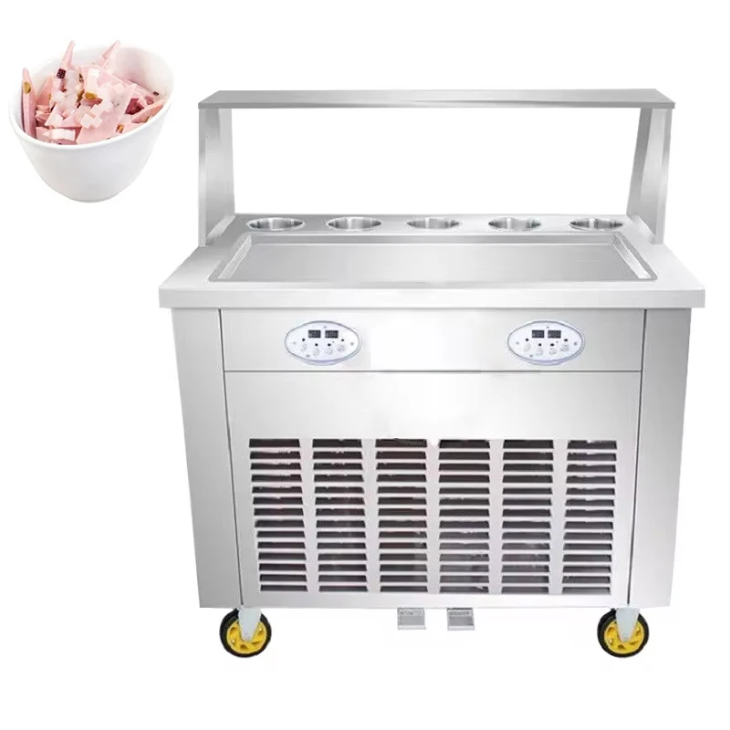 Stir Fried Yogurt Machine, Fully Automatic Thick Cut Stir Fried Ice Machine, Deep Pot Stir Fried Ice Roll Snow Cheese Machine