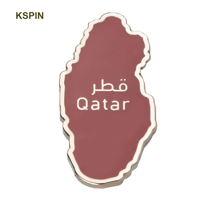 Épinglette drapeau du Qatar, insigne, broche Eugène, 1 pièce