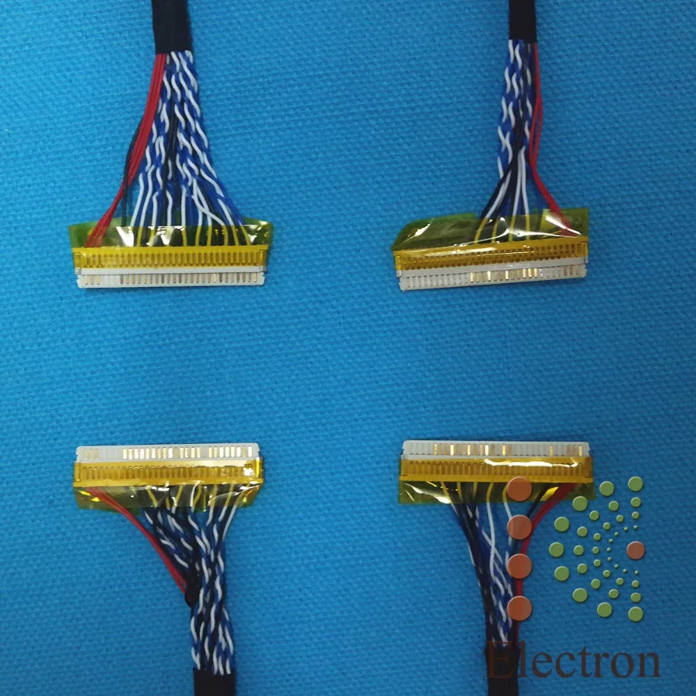 Kit de cabo universal lvds para tela lcd, 14 peças, suporte para cabo universal de led de 10 polegadas a 55 polegadas, placa de driver lcd conectada