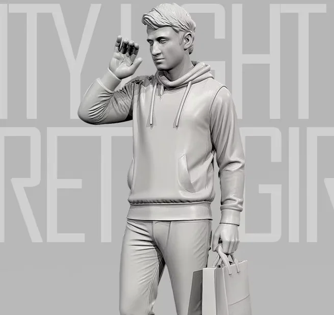 1/64 1/35 Resin soldier kits Need to self draw and assemble（3D Printing ）TDPM-30/3D