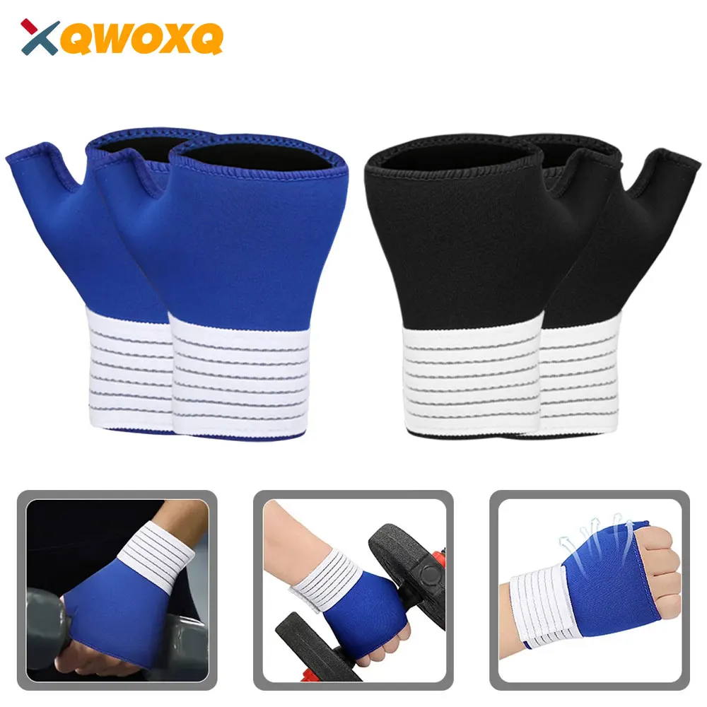 

1 Pair Wrist Compression Sleeves, Wrist Brace Support with Strap for Arthritis, Tendonitis, Sprains - Comfortable and Breathable