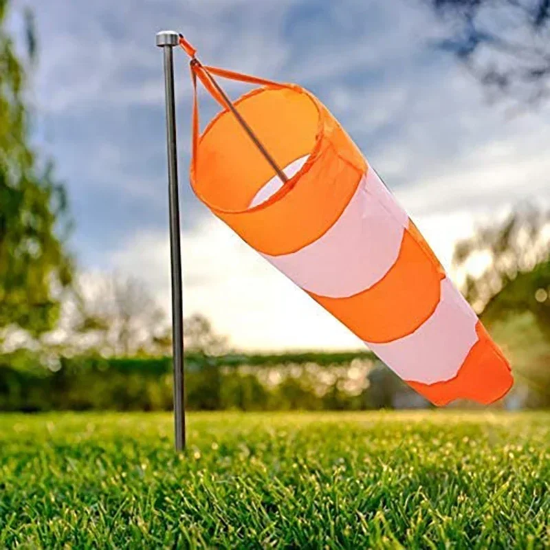 60/80/100cm Windsock riflettente Outdoor Airport direzione del vento antivento Weathervane Weathercock Windbag Wind Vane Indicator