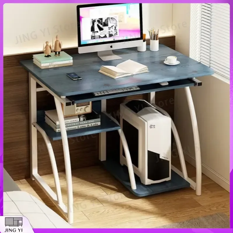 Mini Computer Desk for Office Study Ergonomic Adjustable Height Writing Table Home Workstation with Cable Management and