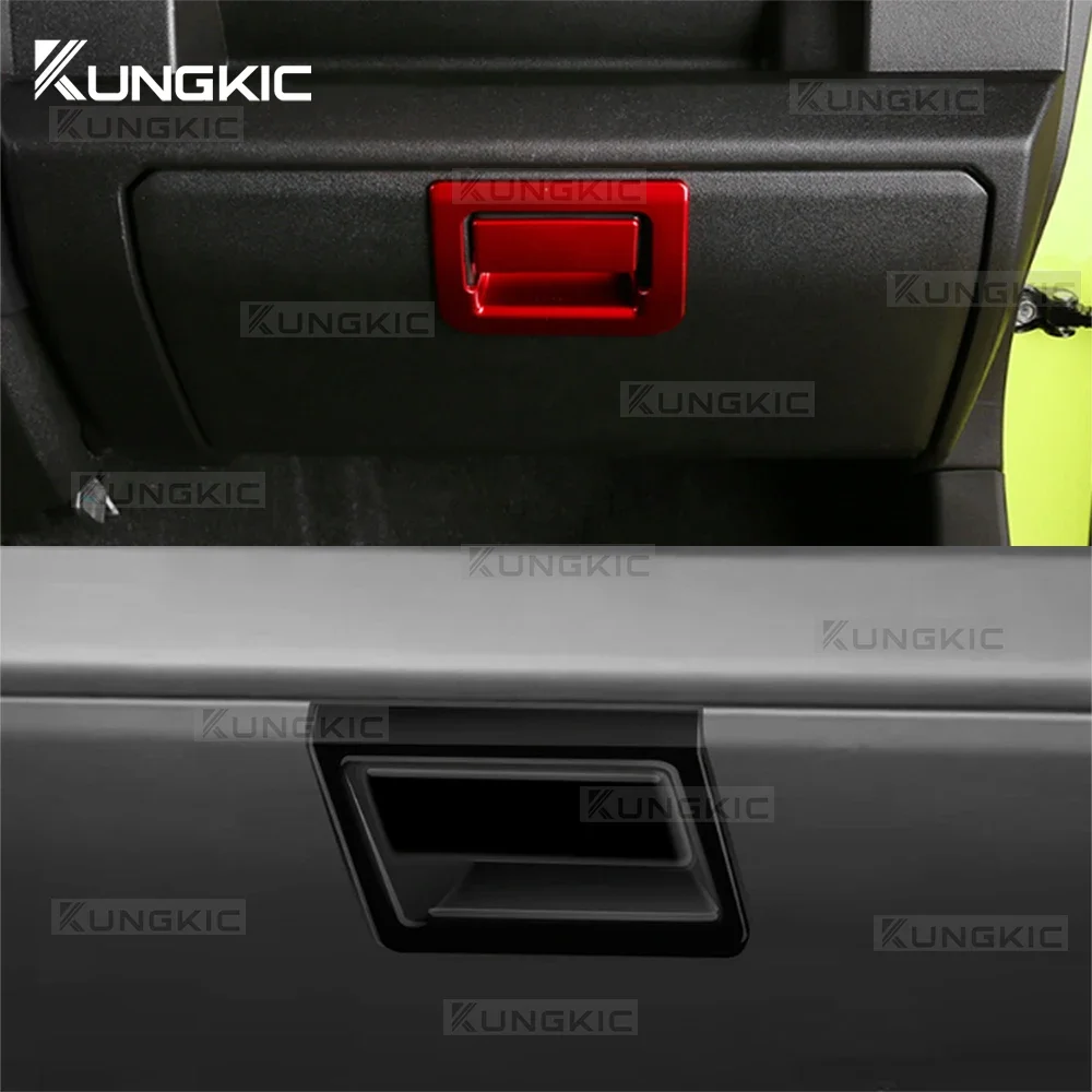 

Car Co-pilot Storage Box Sticker For Suzuki Jimny JB64 JB74 2018 2019 2020 2021 2022 2023 2024 2025 ABS Carbon Fiber Pattern
