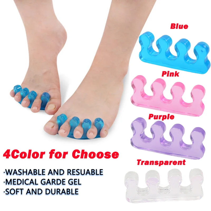 Pexmen 2 pièces séparateurs d'orteils pour pédicure séparateurs d'orteils pour femmes entretoises d'orteils de pédicure pour separer les ongles des pieds ou des ongles