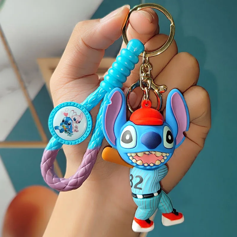 New Popular Stitch Dolls Love Sports, Play Basketball And Baseball, Stitch Couple Pendants, Decorative Bags, Keychains, Gifts